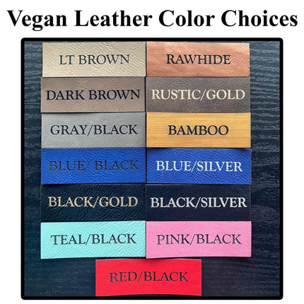 Crossed Hooks Leather Patch - Choose Your Color - patchpalooza