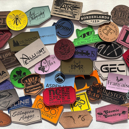 Custom Patches for Business, Events, Promotion - Vegan Leather - patchpalooza