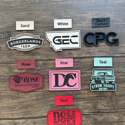 Custom Patches for Business, Events, Promotion - Vegan Leather - patchpalooza