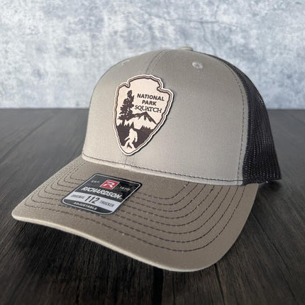Bigfoot hat styled for hiking and camping enthusiasts