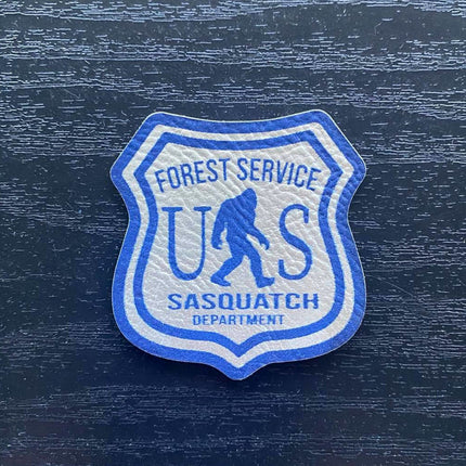Forest Service Sasquatch Patch - Leatherette Vegan Leather - patchpalooza