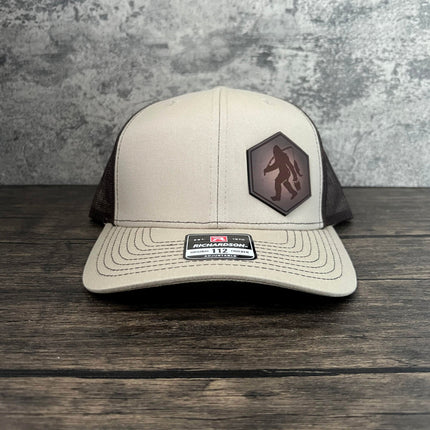 Leather Patch Big Foot Fishing Hat - Richardson 112 - patchpalooza
