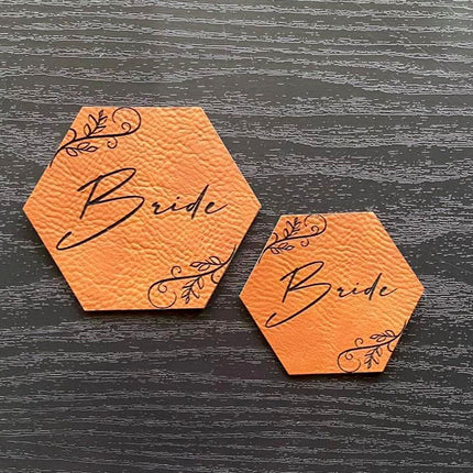 Marriage Bride Patch - Leatherette Vegan Leather - patchpalooza
