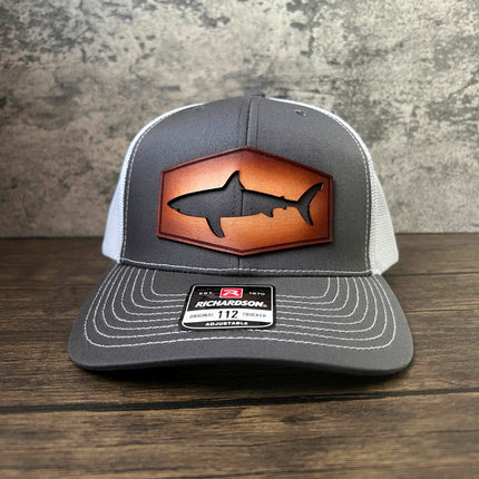 Shark Cut Out Trucker Hat - Richardson 112 - Limited Edition - patchpalooza