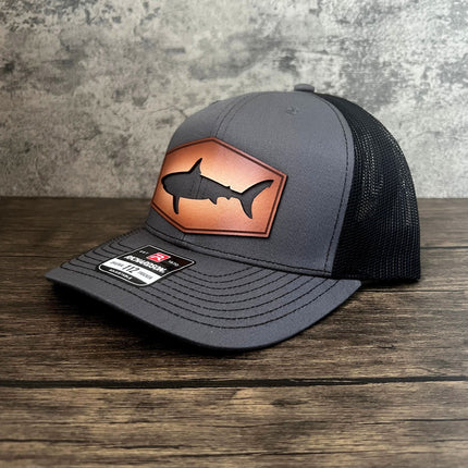 Shark Cut Out Trucker Hat - Richardson 112 - Limited Edition - patchpalooza