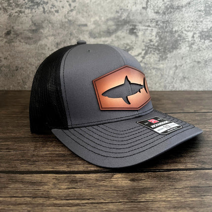 Shark Cut Out Trucker Hat - Richardson 112 - Limited Edition - patchpalooza