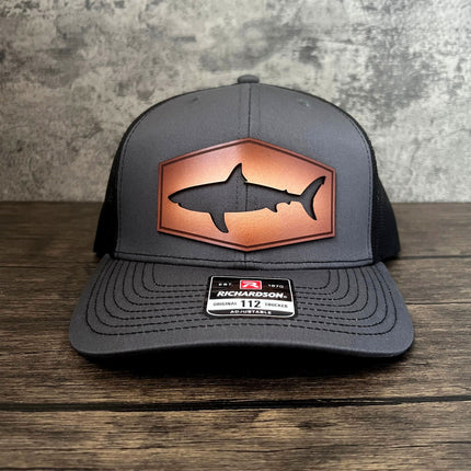 Shark Cut Out Trucker Hat - Richardson 112 - Limited Edition - patchpalooza
